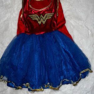 Wonder Woman Superhero Costume for Kids - Red and Blue